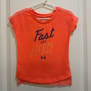 2T Kids Orange Under Armour Top